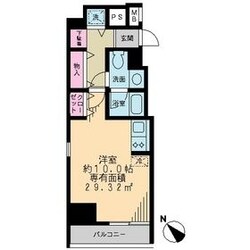 京橋駅 徒歩5分 8階の物件間取画像